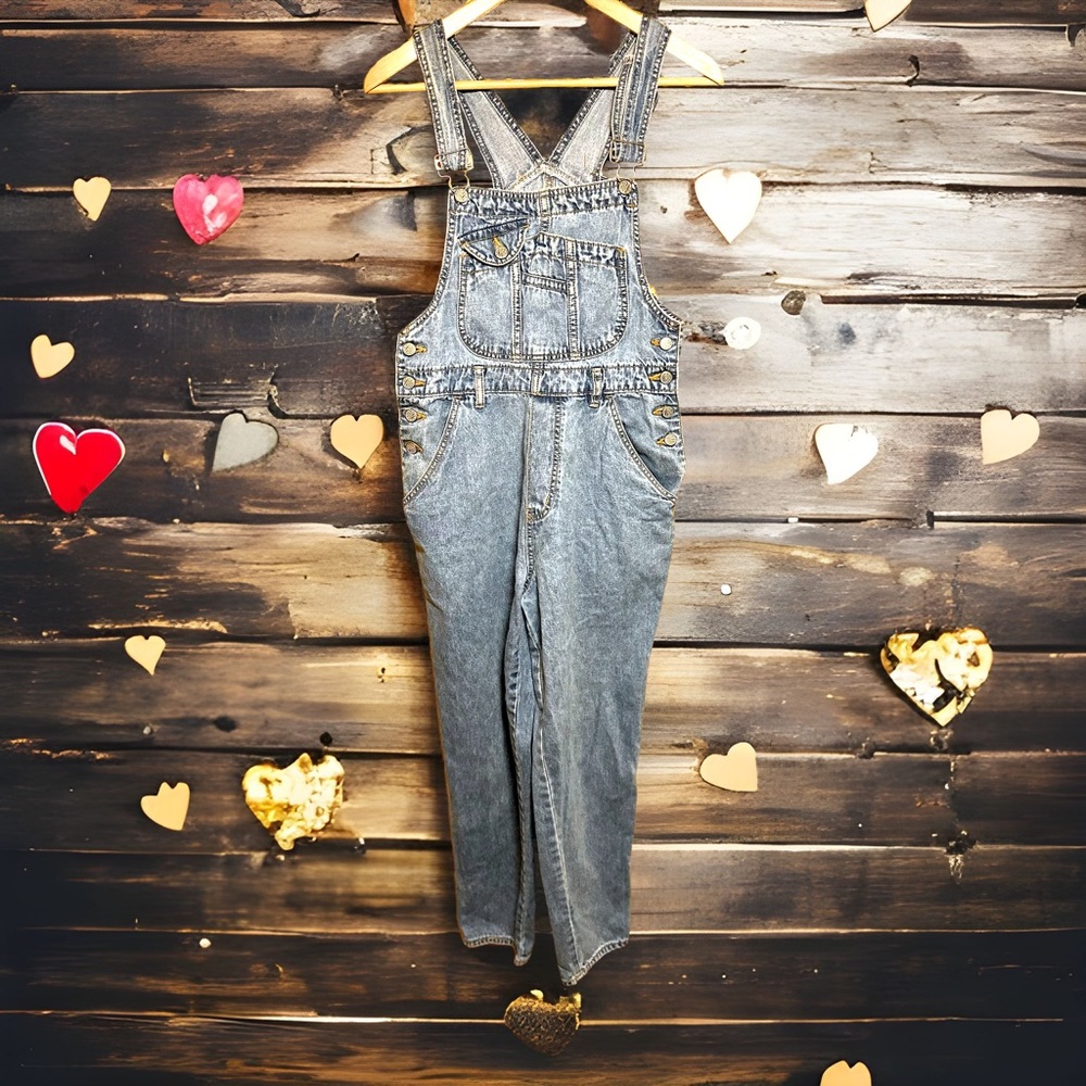 Vintage early 1990’s Denim Gitano overalls tag size medium (or small) EUC 🌼